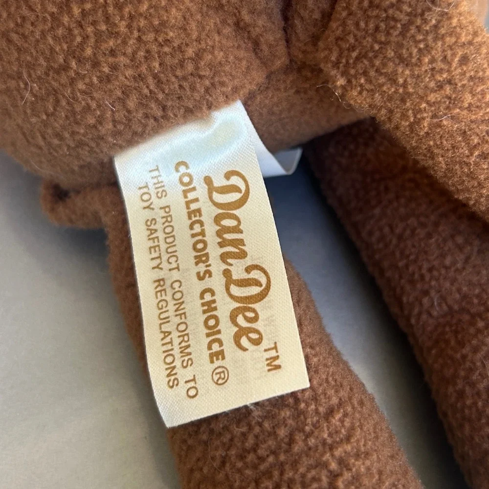 Dan Dee 2011 Sock Monkey Plush 16in Brown Pink Cupcake Fleece stuffed animal